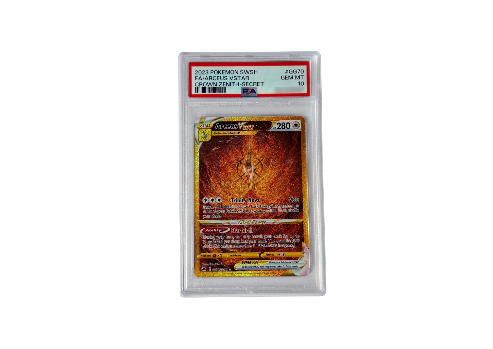 Arceus VSTAR #GG70 PSA 10 Englisch