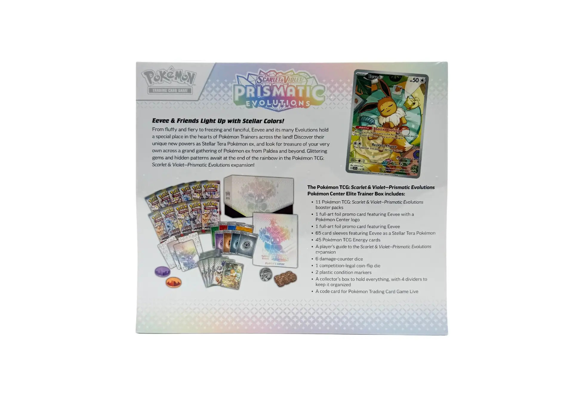 Prismatic Evolutions Pokemon Center Elite Trainer Box Englisch – Bild 2
