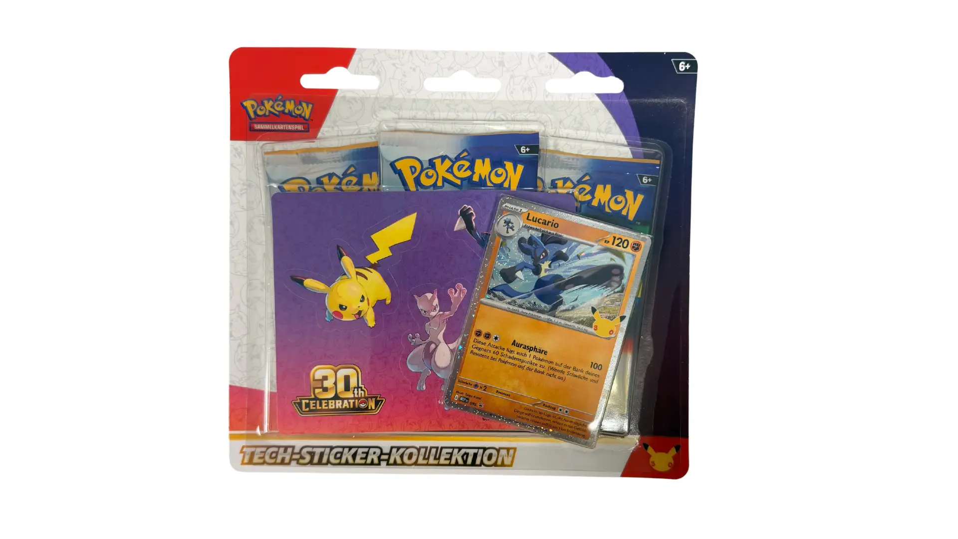 30 Jahre Tech-Sticker Kollektion Lucario Deutsch